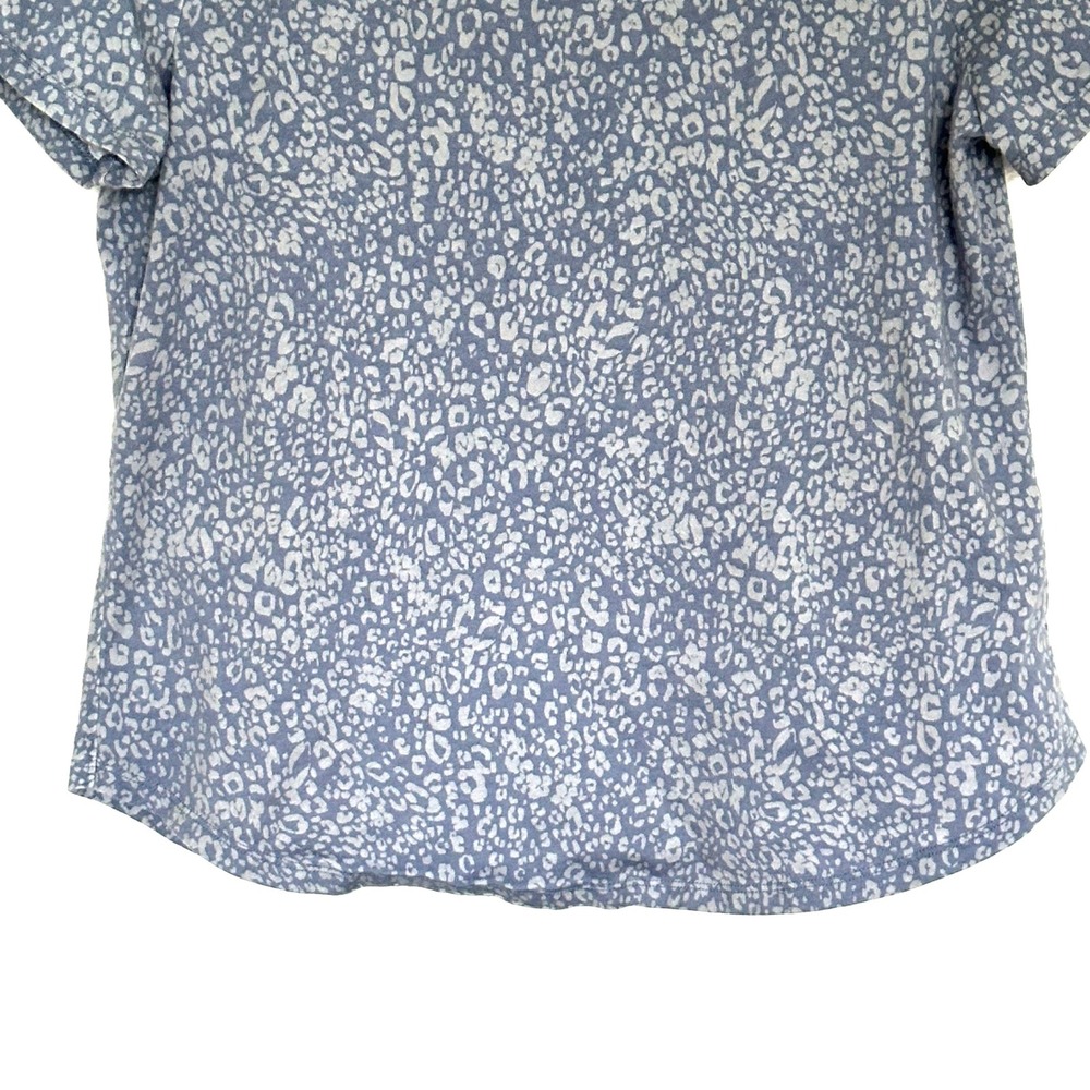 Blue Patterned Women's Top - Picture 4 of 8